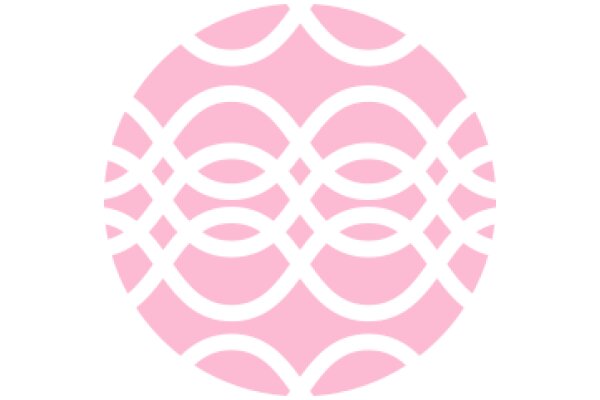 Stylized Pink Design with Abstract Shapes