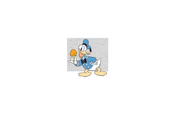 Happy Duck with Ice Cream Cone