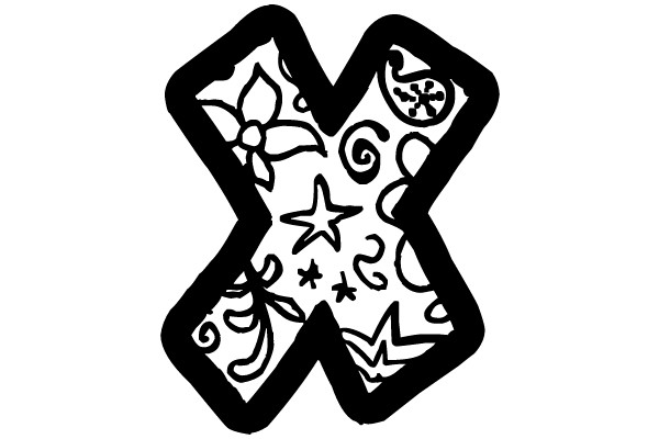 X with Decorative Elements