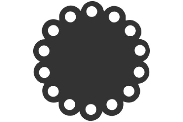 A Mysterious Black Circle with a Pattern of Circles Inside