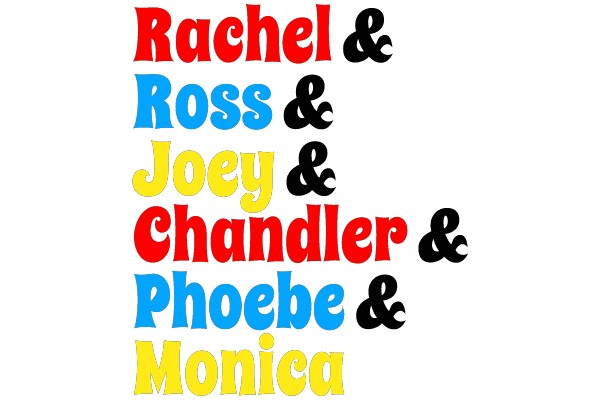 Friendship in Color: The Core Cast of Friends