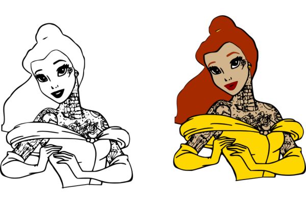 A Tale of Two Princesses: A vs. Colorful Comparison