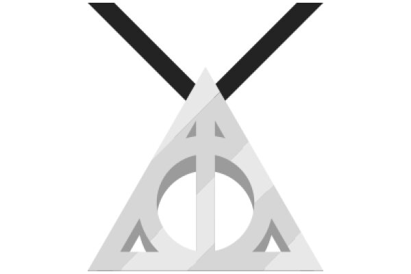 Stylized Triangle Logo with a Cross Inside
