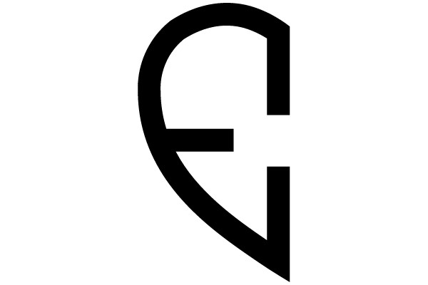 A Bold, Black Capital Letter E