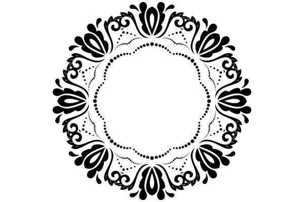 Ornate Vintage Floral Frame