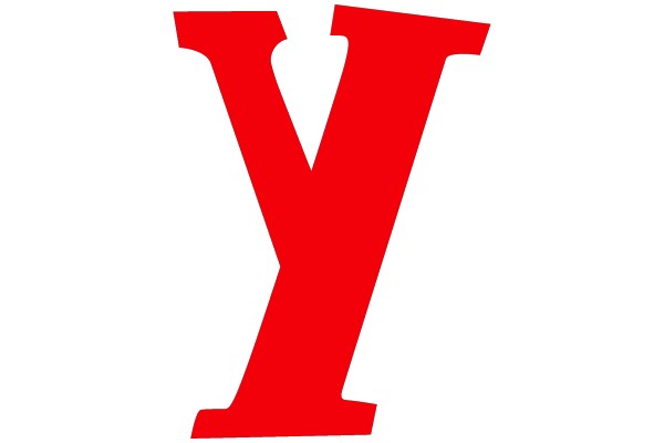 Red Capital Letter Y