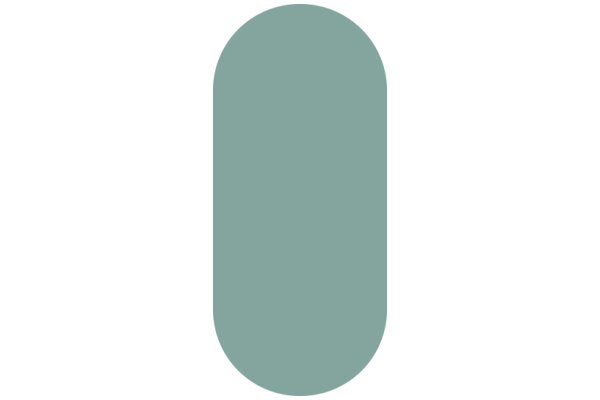 A Solid Oval of Light Blue