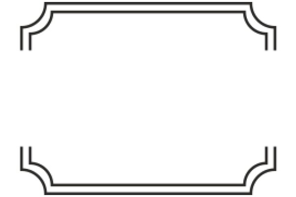 Simplistic Line Art: A Minimalist Design of a Rectangular Frame