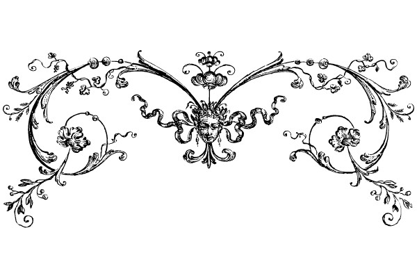 Timeless Elegance: A Detailed Vintage Frame Flourish