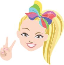 Colorful Hair Bow and Peace Sign: A Stylish and Peaceful Expression