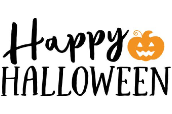 Halloween-themed logo with a pumpkin and the word 'Halloween' in a stylized font.