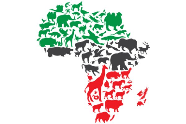 African Wildlife Mosaic: A Colorful Tribute to the Continent's Diverse Creatures