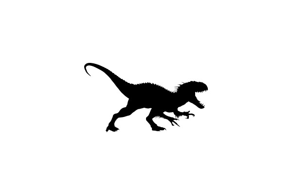 Silhouette of a Tyrannosaurus Rex
