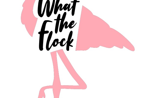Flamingo Silhouette with Text