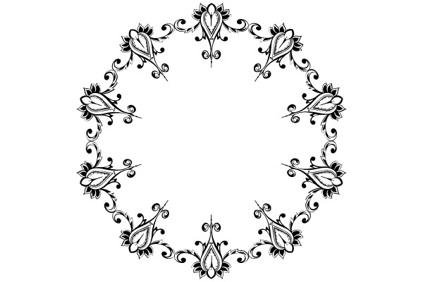 Vintage Ornament Frame with Flourishes