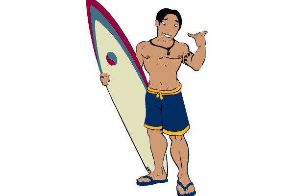 Summer Vibes: The Surfer's Stance