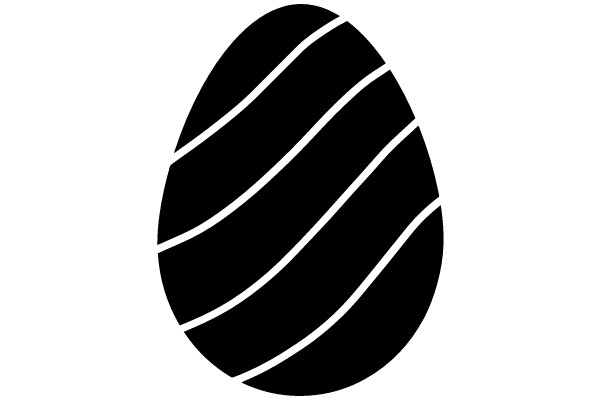 Easter Egg with Stripes