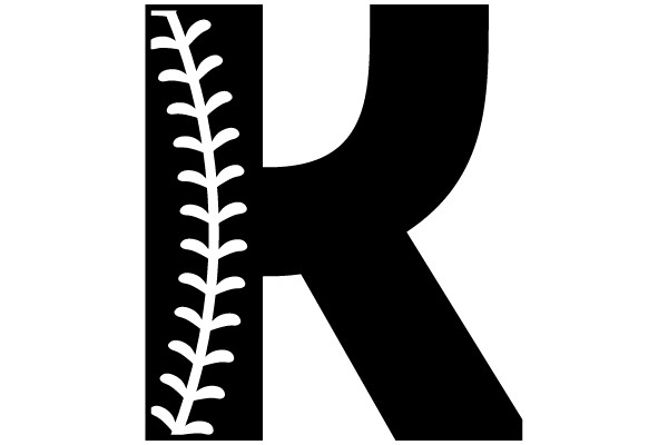 Baseball Stitching on Letter R