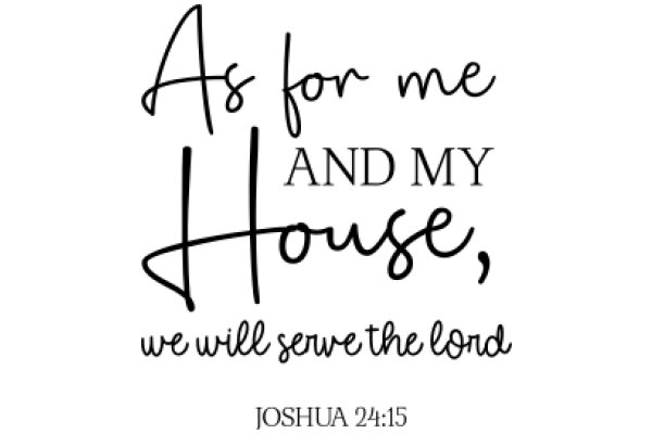 A Heartfelt Message: Joshua 24:15