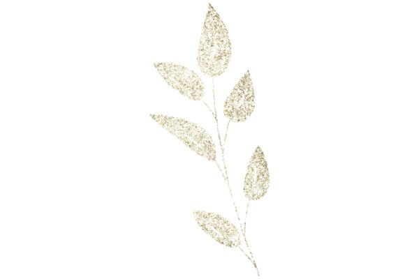 Elegant Gold Leaf Artwork: A Simple, Yet Beautiful Decoration