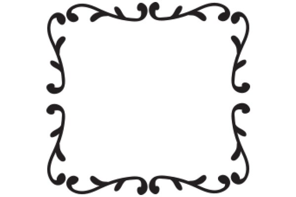 Elegant Black Swirl Design
