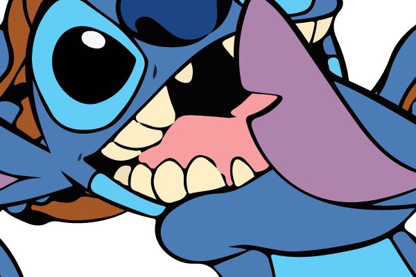Stitch's Melodic Adventure: A Cartoon Character with a Guitar