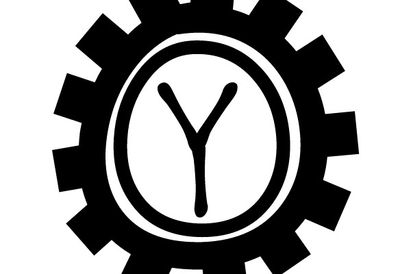 Interlocking Gear Symbol with a Cross