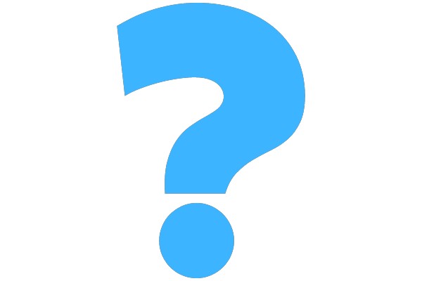 A Simple Blue Question Mark Icon