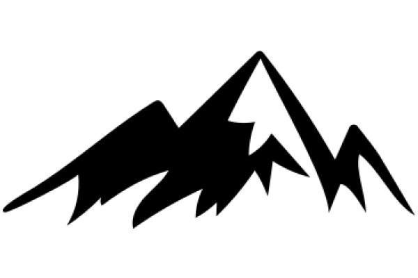 Simplistic Mountain Silhouette