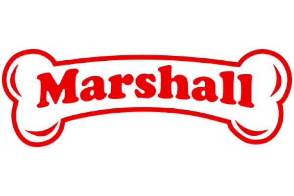 Vintage Red and White Sign for Marshall's