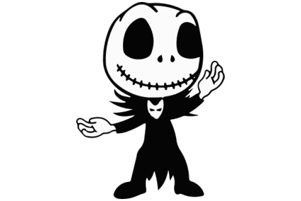 The Timeless Icon: A Illustration of the Jack Skellington Character from The Nightmare Before Christmas