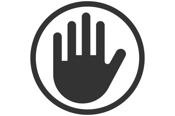 A Simple, Icon of a Hand Gesture