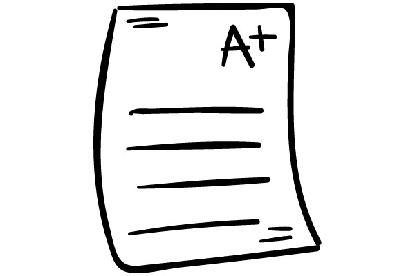 A+ Report Card Clipart