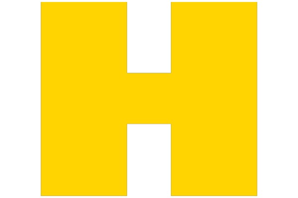 Symmetrical Black and Yellow Square Design