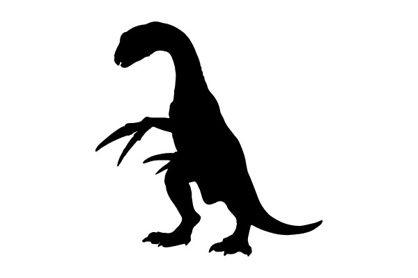 Silhouette of a Dinosaurs