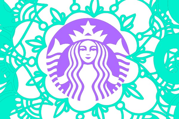 Mandala-inspired Starbucks Logo