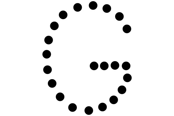 Circular Pattern of Black Dots