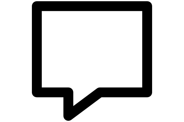Simplistic Icon of a Speech Bubble