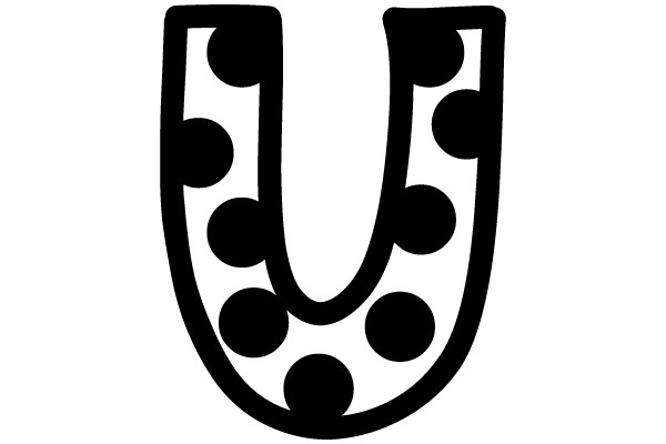 Bold Polka Dot 'U'
