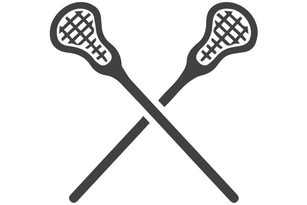Lacrosse Sticks in Crossed Position
