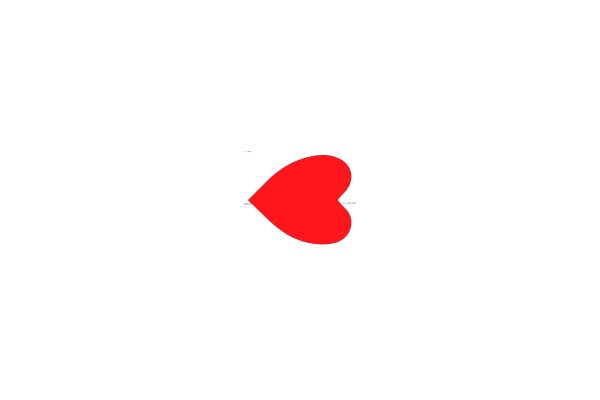 Red Heart Silhouette