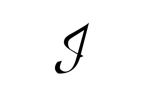 Black Gothic Letter J