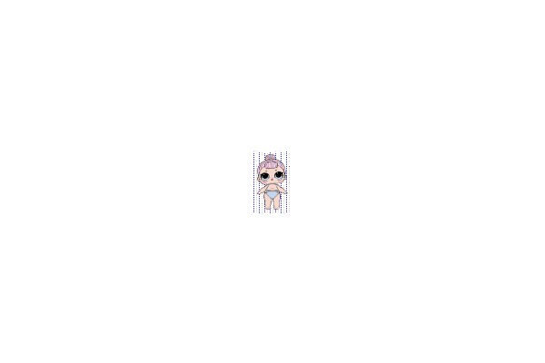 Adorable Baby in Diaper and Pink Headband