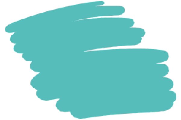 Vibrant Teal Abstract Art