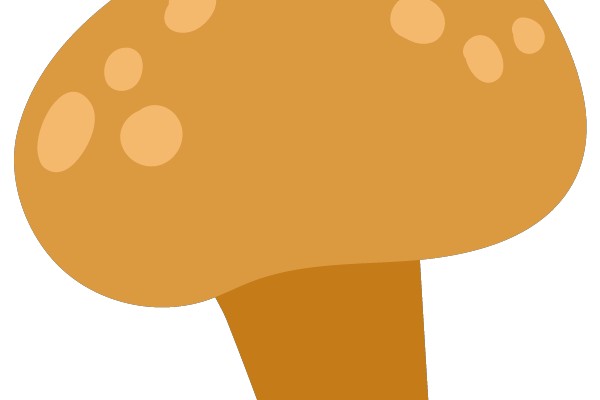 Autumnal Meadow with Vibrant Mushrooms
