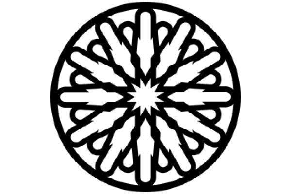 Stylized Logo with Geometric Design