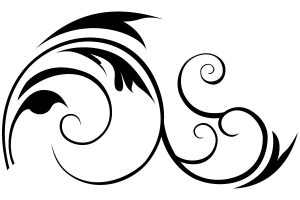 Ornament 283: Elegant Vintage Flourish Design