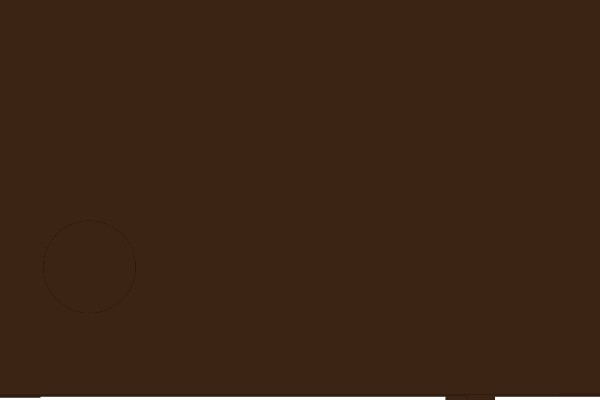 A Simple Brown Sign with Rounded Corners and Holes