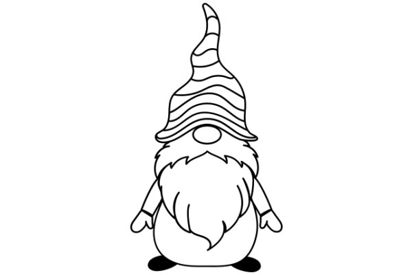 A Whimsical Illustration of a Gnome-like Character