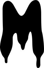Silhouette of a Dripping Object